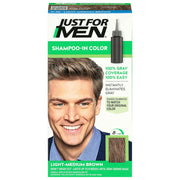 Just For Men Just For Men Shampoo In Hair Color, Light-Medium Brown 30/ 2 Oz Hair Color White Smoke