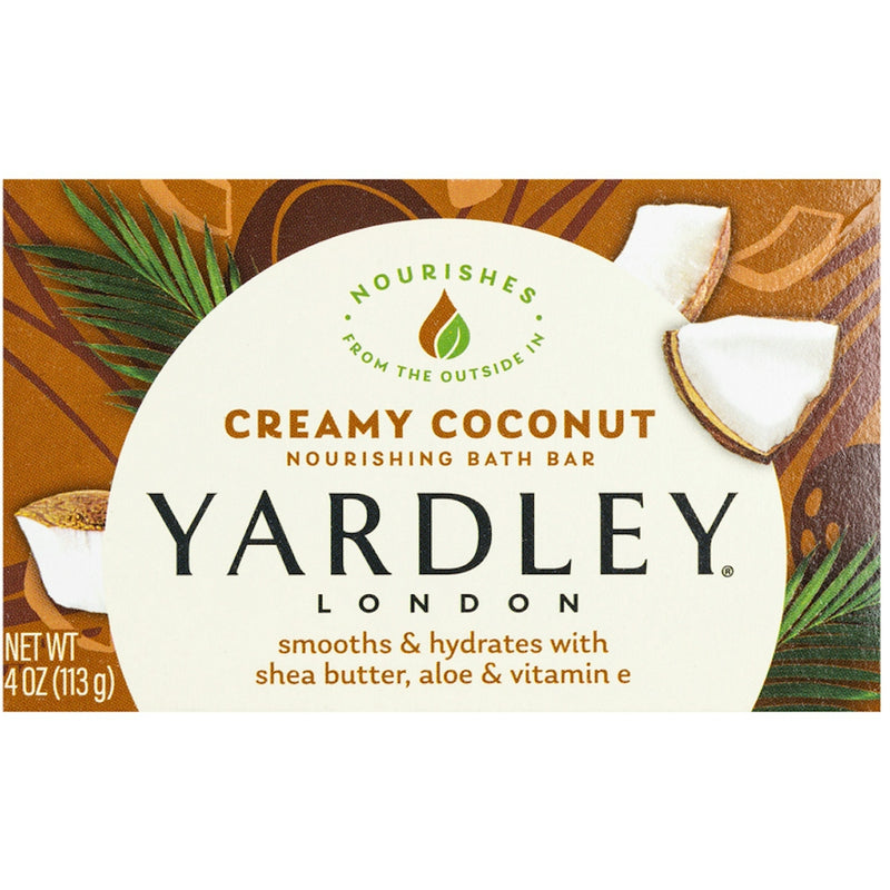 Yardley Yardley London Creamy Coconut Moisturizing Bath Bar, 4.25 Oz Bath & Body