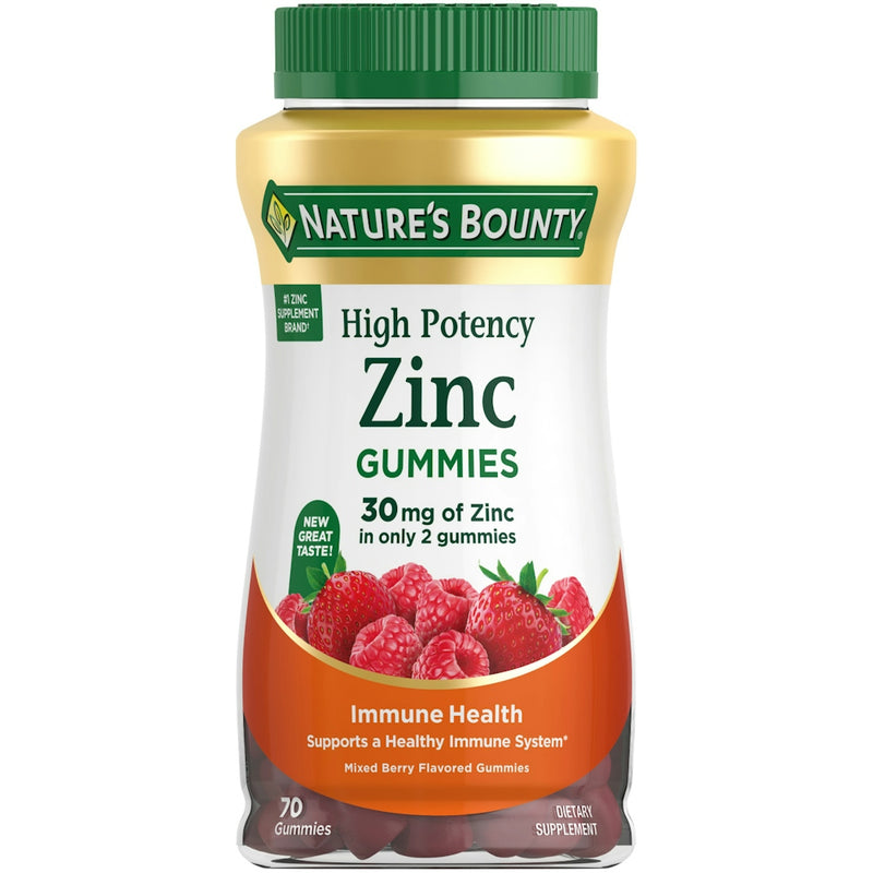 Nature's Bounty Nature's Bounty Zinc Immune Support Mixed Berry Gummies, 30 Mg Vitamins & Supplements