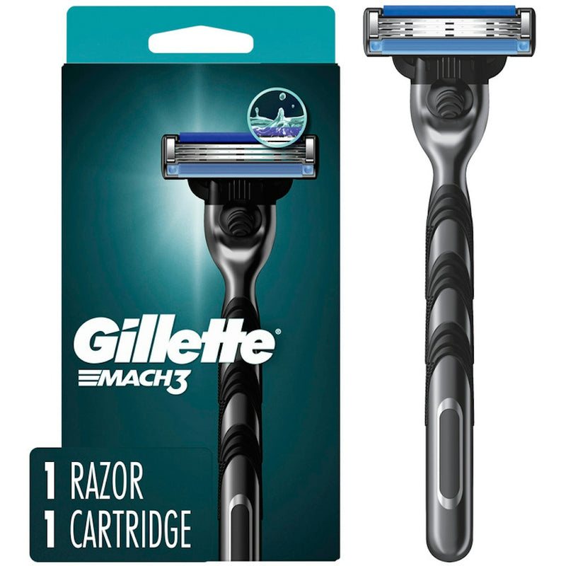 Gillette Gillette Mach3 Men's Razor Handle + 1 Blade Refill Shaving & Grooming