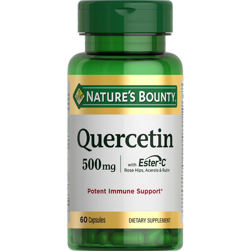 Nature's Bounty Nature's Bounty Quercetin, With Ester C, 500 Mg, Capsules Vitamins & Supplements