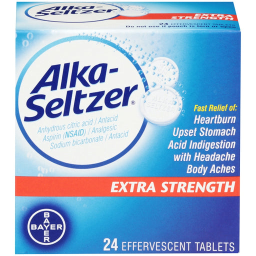Alka-Seltzer Alka-Seltzer Heartburn Relief Extra Strength, Effervescent Tablets, 24 Count Medicine & Drugs