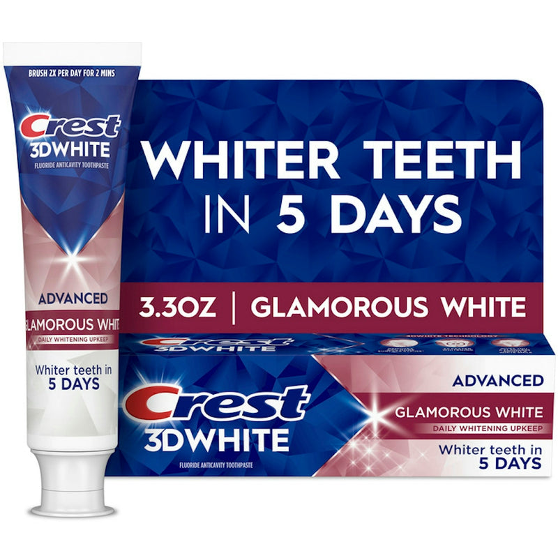 Crest Crest Advanced Glamorous White Fluoride Anticavity Toothpaste 3.3 Oz Toothpaste