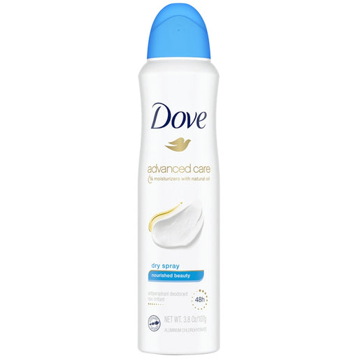 Dove Dove Advanced Care Antiperspirant Deodorant, Dry Spray, Nourished Beauty, 3.8 Ounce Deodorant