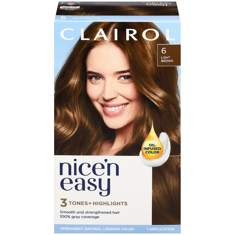 Clairol Clairol Nice 'N Easy 6 Light Brown Permanent Hair Color Hair Color