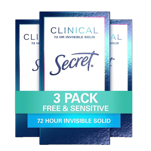Secret Secret Clinical Strength Invisible Solid Antiperspirant And Deodorant For Women  1.6oz Deodorant