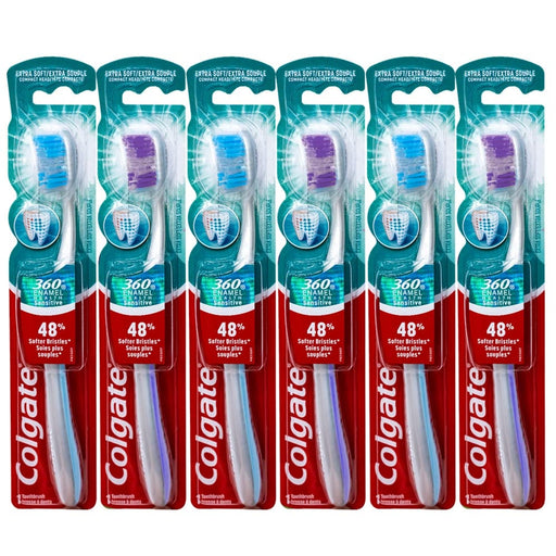 Colgate Colgate 360 Degrees Enamel Health Sensitive Toothbrush Extra Soft Oral Care