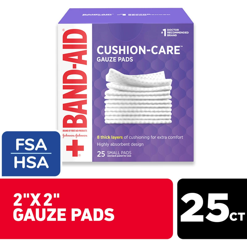 Band-Aid Band-Aid  Cushion Care Small Gauze Pads 25 Ea Box First Aid
