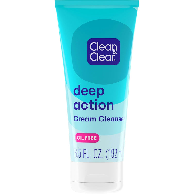 Clean & Clear Clean & Clear Oil-Free Deep Action Cream Facial Cleanser 6.5oz Health & Beauty