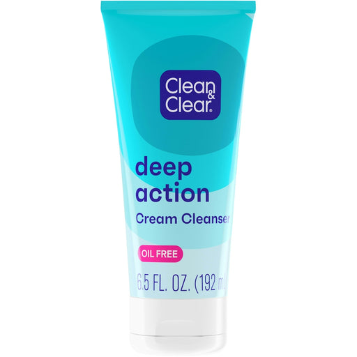 Clean & Clear Clean & Clear Oil-Free Deep Action Cream Facial Cleanser 6.5oz Health & Beauty