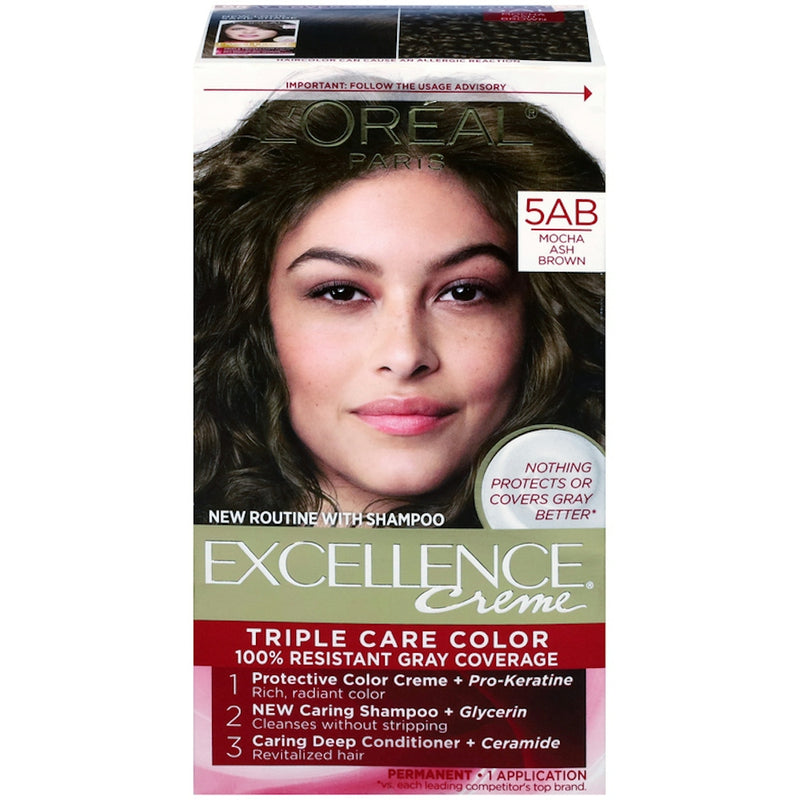 L'Oreal Paris L'Oreal Paris Excellence 5AB Mocha Ash Brown Permanent Hair Color Hair Color