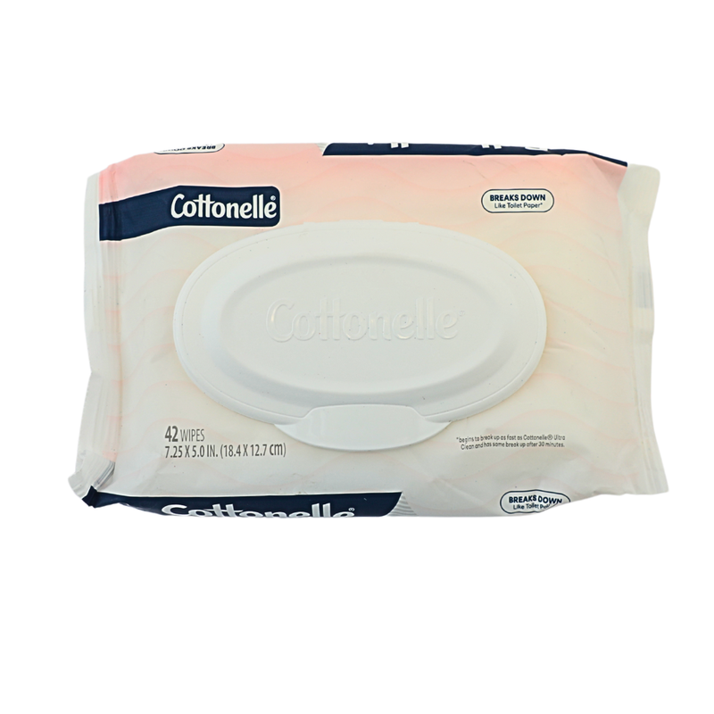 Cottonelle Cottonelle Fragrance Free Flushable Wet Wipes 1 Flip-Top Pack Toilet Paper