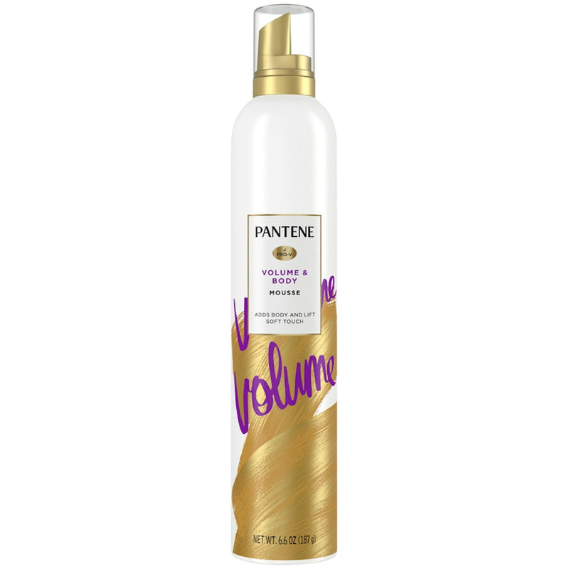 Pantene Pantene Pro-V Volume Body Boosting Mousse To Boost Fine Flat Hair Maximum Fullness - 6.6oz Hair Care White Smoke