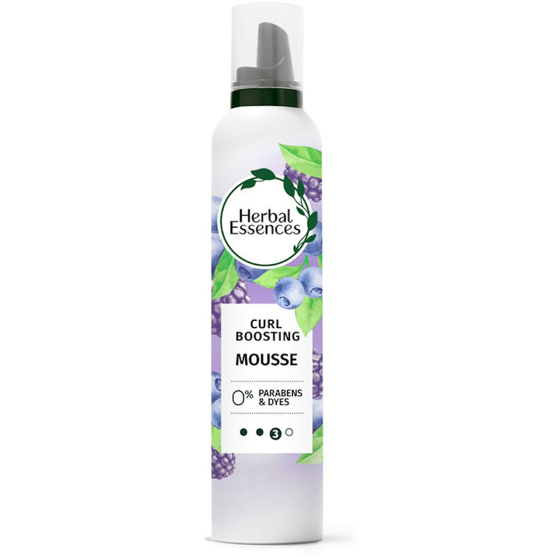 Herbal Essences Herbal Essences Curl Boosting Mousse, Frizz Control For Curly & Wavy Hair, Long-Lasting Hold With Berry Scent, Paraben & Dye-Free, Cruelty-Free, 6.8 Fl Oz Each Hair Styling Product