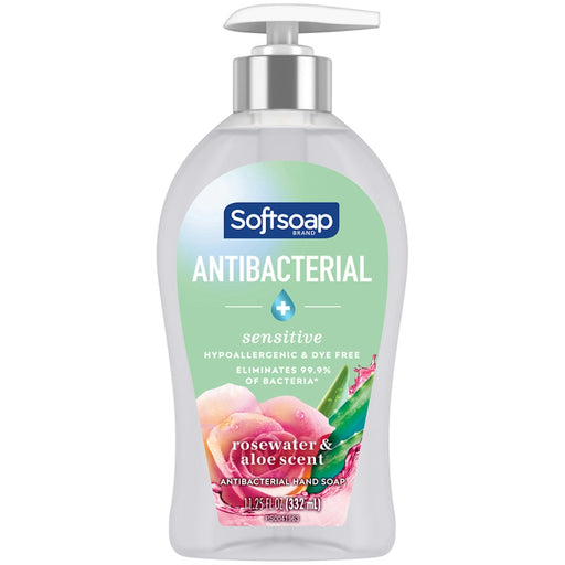 Softsoap Softsoap Hand Soap, Antibacterial + Sensitive, Rose Water & Aloe Scent Liquid Hand Soap