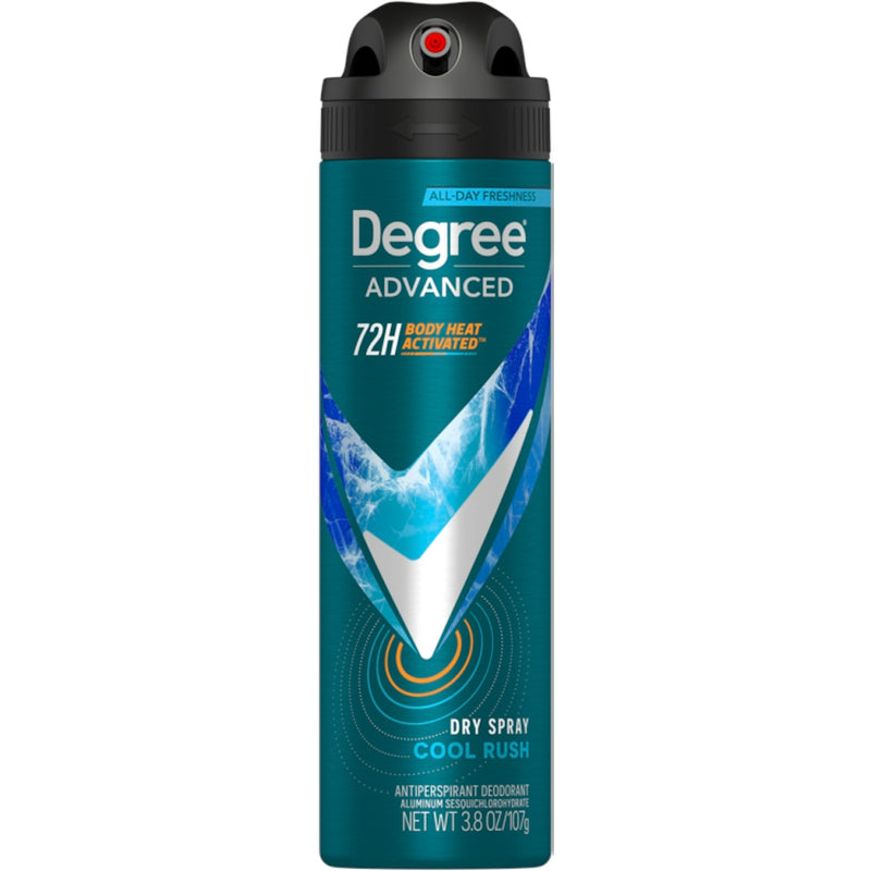 Degree Degree Men Advanced Motionsense Cool Rush 72-Hour Antiperspirant & Deodorant Dry Spray - 3.8oz Deodorant & Anti-Perspirant Dark Slate Gray