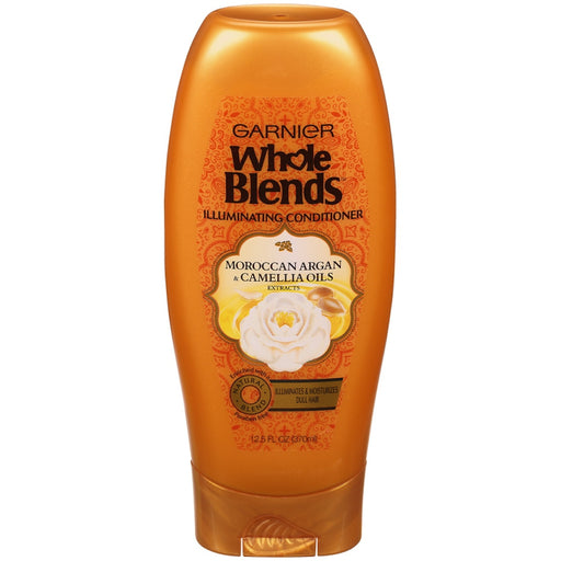 Whole Blends Whole Blends Garnier, Illuminating Conditioner, Moroccan Argan & Camellia Oils Extracts, 12.5 Fl Oz (370 Ml) Conditioners