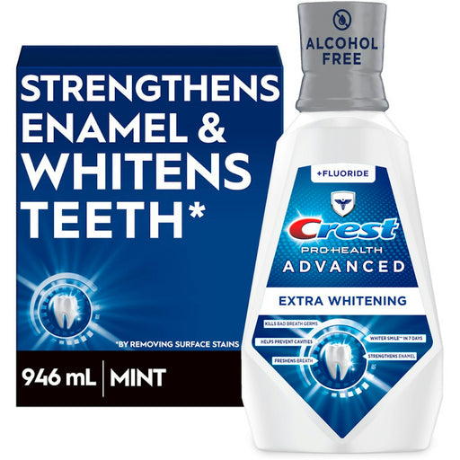 Crest Crest Pro-Health Advanced Mouthwash, Alcohol Free, Extra Whitening, Energizing Mint Flavor, 946 mL (32 Fl Oz) Mouthwash