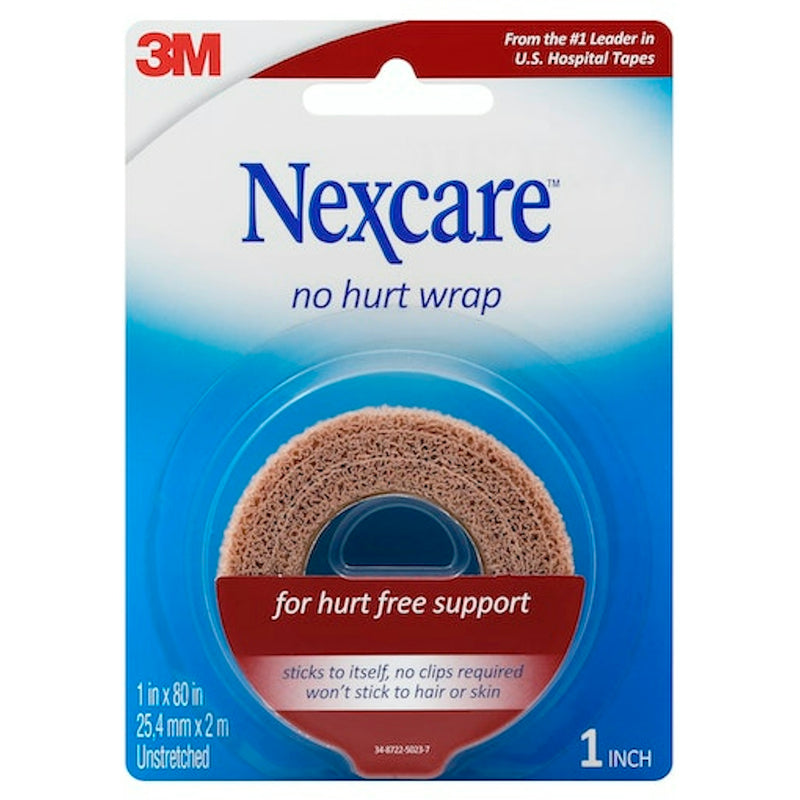 Nexcare Nexcare No Hurt Wrap Tan 1 Inch X 5 Yard Stretched First Aid
