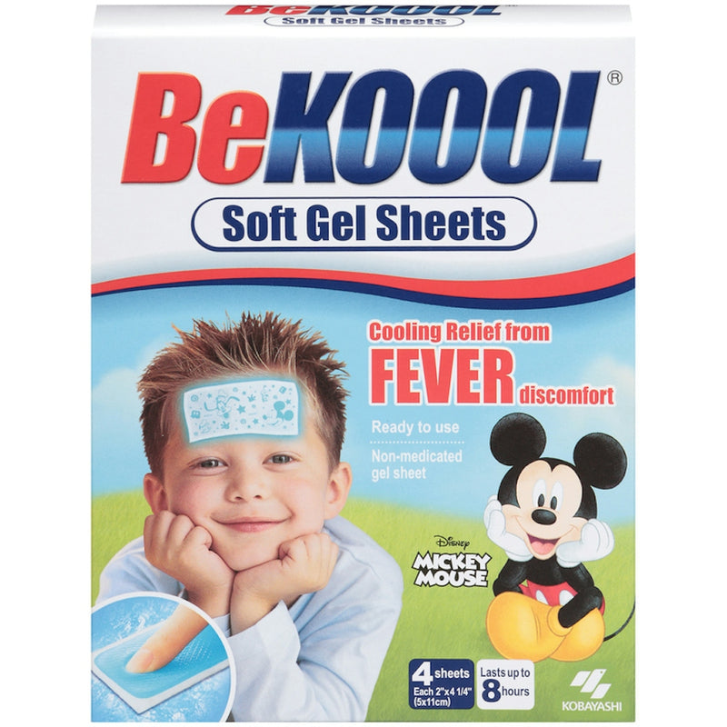 Be Koool Be Koool Immediate Cooling Fever Reducing Soft Gel Sheets For Kids Health & Beauty