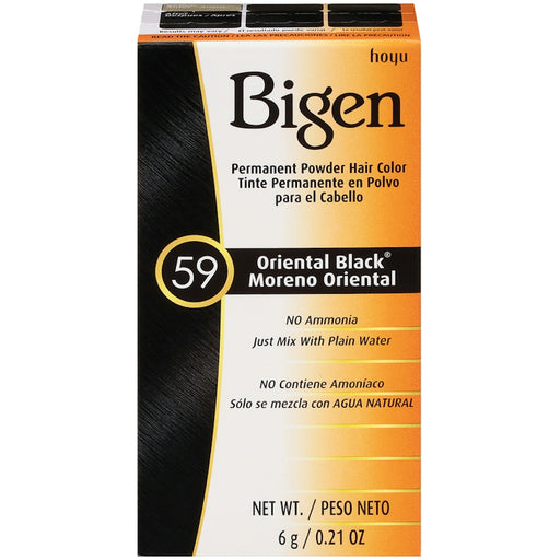 Bigen Bigen Permanent Powder Hair Color - 59 Oriental Black - Ammonia Free - 0.21 oz Hair Color
