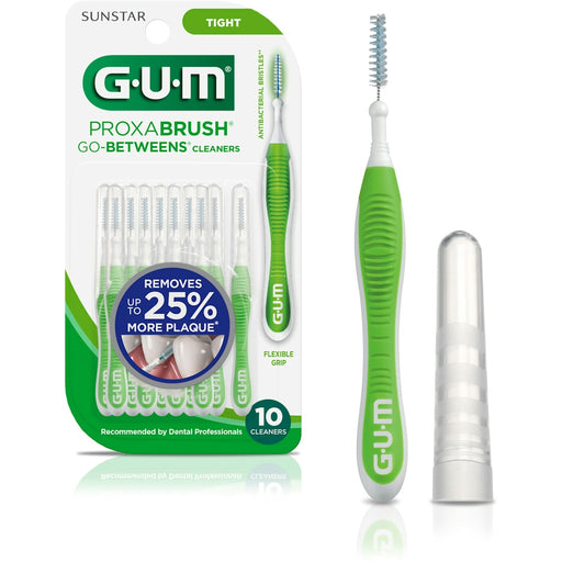 GUM GUM Proxabrush Go Between Cleaners Tight 10Ct Oral Care