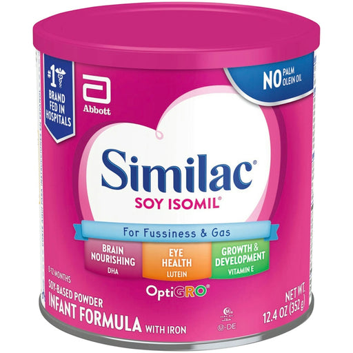 Similac Similac Infant Formula, With Iron, Soy Based Powder, Birth 12 Months 12.4 Oz Baby Formula