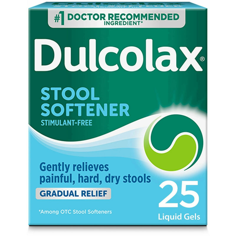 Dulcolax Dulcolax Stool Softener, Gradual Relief, 100 Mg, Liquid Gels Health & Beauty