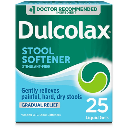 Dulcolax Dulcolax Stool Softener, Gradual Relief, 100 Mg, Liquid Gels Health & Beauty