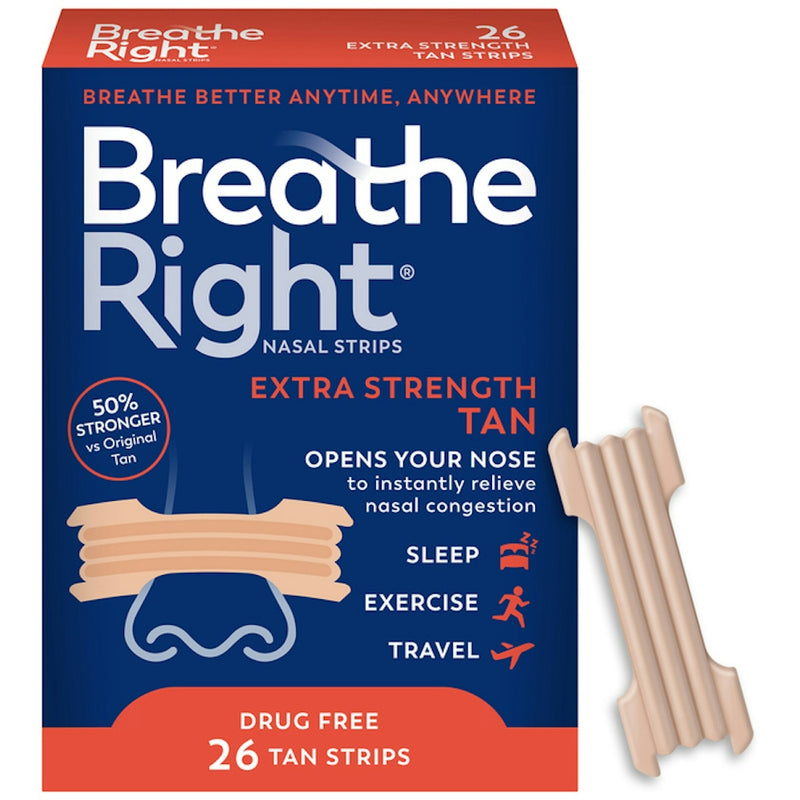 Breathe Right Breathe Right Extra Strength Tan Nasal Strips Health & Beauty