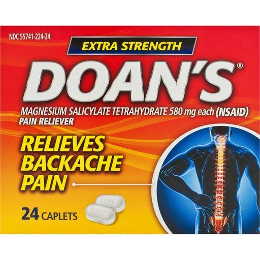 Doan's Doan's Pain Reliever, Extra Strength, 580 Mg, Caplets Health & Beauty
