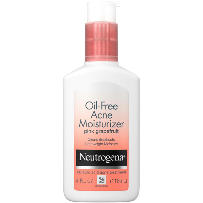 Neutrogena Neutrogena Oil-Free Acne Facial Moisturizer With Salicylic Acid, Pink Grapefruit, 4 Oz Personal Care