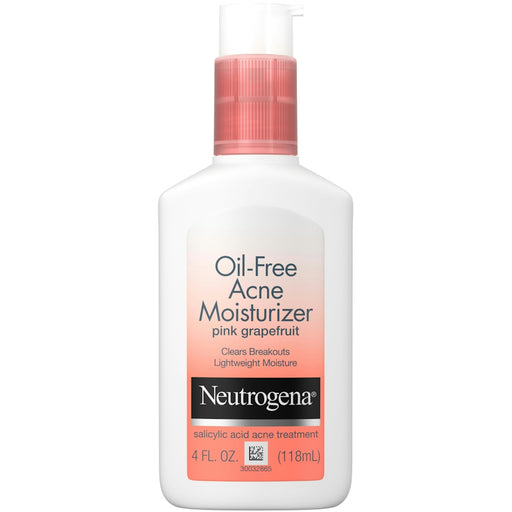 Neutrogena Neutrogena Oil-Free Acne Facial Moisturizer With Salicylic Acid, Pink Grapefruit, 4 Oz Personal Care