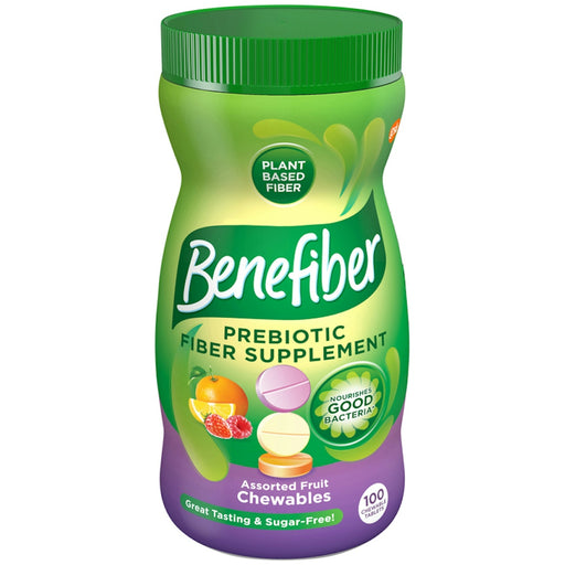Benefiber Benefiber Fiber Supplement Chewable Tablets Assorted Fruit Digestive Supplements