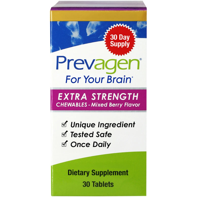 Prevagen Prevagen Chewables Extra Strength  Mixed Berry Flavor For Your Brain 30 Tablets Health & Beauty