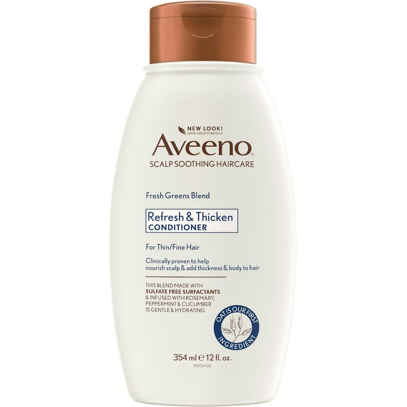 Aveeno Aveeno Scalp Soothing Fresh Greens Blend Conditioner, Refresh & Thicken 12 Fl Oz Conditioners