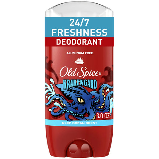 Old Spice Old Spice Wild Collection Aluminum Free Deodorant For Men, Krakengard, 48 Hr. Protection, 3.0 Oz Deodorant