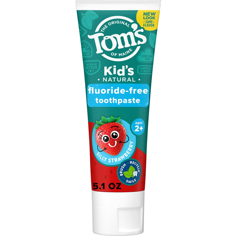 Tom's of Maine Tom's of Maine Toothpaste, Fluoride Free, Kid's, Natural, Silly Strawberry 5.1 Oz Toothpaste