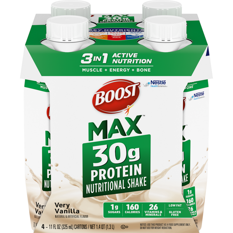 Boost Boost® Max™ 30g High Protein – Very Vanilla (11  fl oz) Fitness & Nutrition