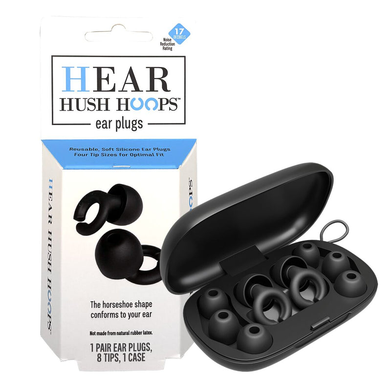 Hear Hear Hush Hoops Ear Plug - Black Ear Care