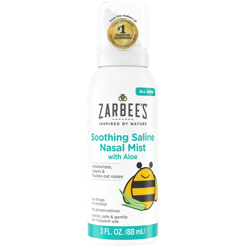 Zarbee's Zarbee's Naturals Aloe Soothing Saline Nasal Mist – 3 fl oz Health & Beauty