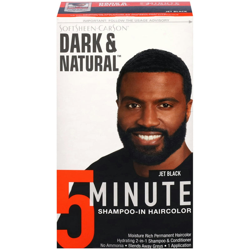 SoftSheen Carson SoftSheen-CarSon Dark And Natural Men'S 5 Minute Hair Color 3, Jet Black Shampoo