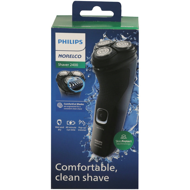 Philips Norelco Philips Norelco Wet & Dry Men's Rechargeable Electric Shaver 2400 - X3001/90 Personal Care Black