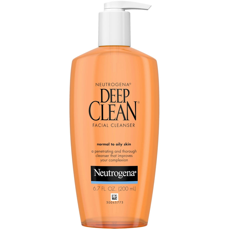 Neutrogena Neutrogena Deep Clean Daily Facial Cleanser With Beta Hydroxy Acid For Normal To Oily Skin, Alcohol-Free, Oil-Free & Non-Comedogenic, 6.7 Fl. Oz Facial Cleansers