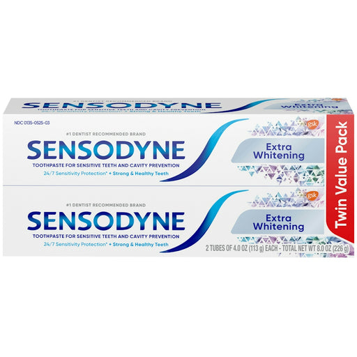 Sensodyne Sensodyne Toothpaste, Extra Whitening, Twin Value Pack Toothpaste