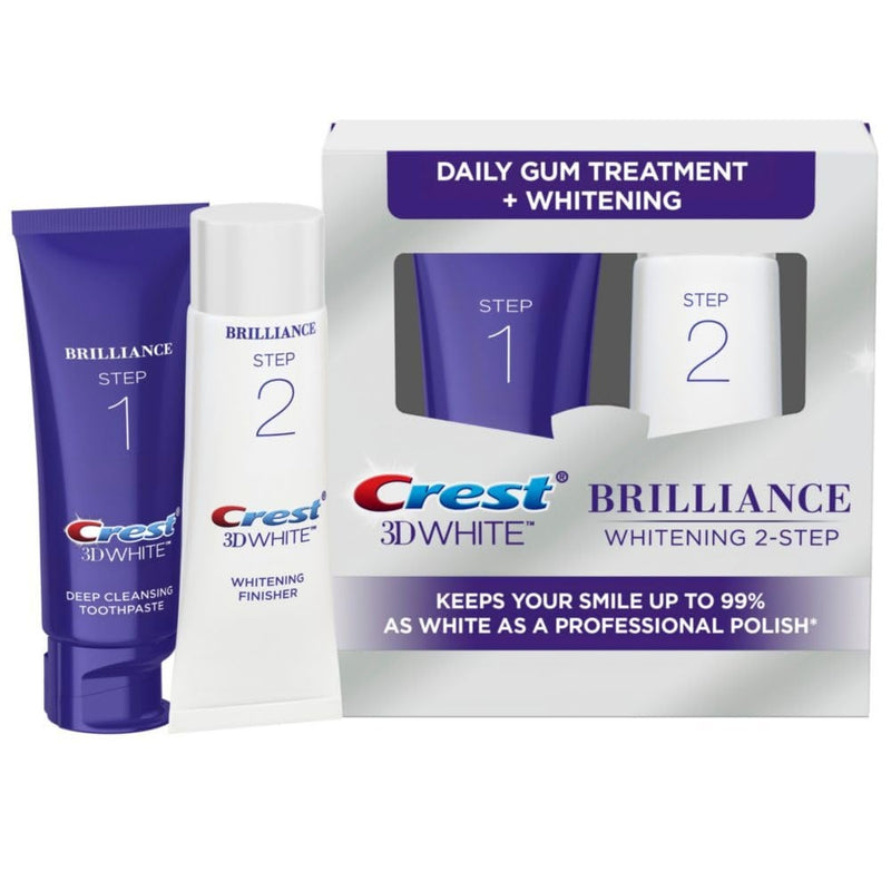 Crest Crest 3D White Brilliance Daily Cleansing Toothpaste And Whitening Gel System, 2 Pc Toothpaste Lavender