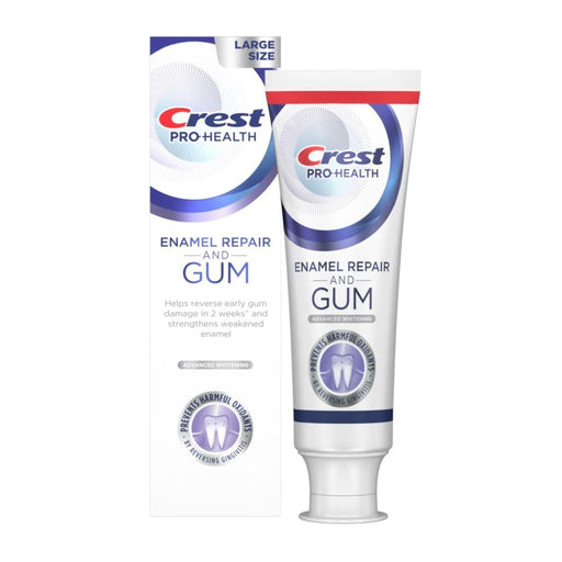 Crest Crest Toothpaste, Enamel Repair And Gum, Advanced Whitening, Large Size 4.8 Oz Toothpaste
