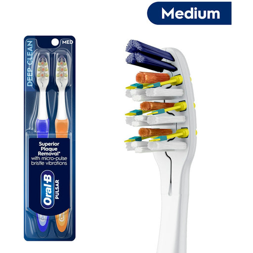 Oral-B Oral-B Pulsar Expert Clean Battery Powered Toothbrush, Medium Toothbrushes