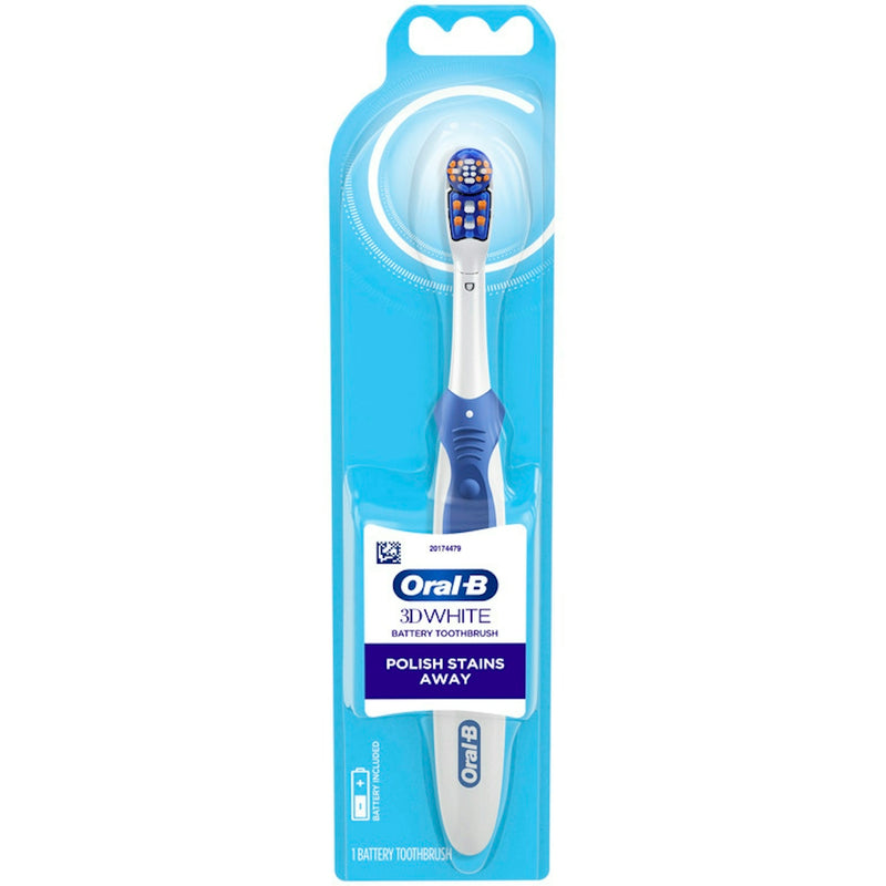 Oral-B Oral-B 3D White Battery Power Electric Toothbrush, 1 Count, Colors May Vary Toothbrushes