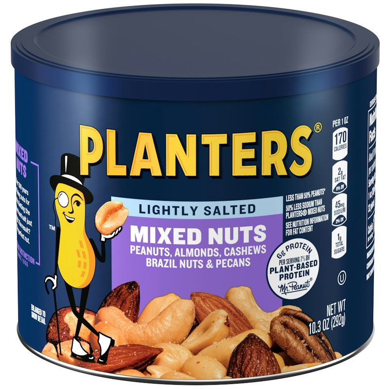 Planter's Planter's Mixed Nuts, Lightly Salted 10.3 Oz Nuts & Seeds Dark Slate Gray